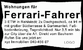 Kleinanzeigen ganz groß!